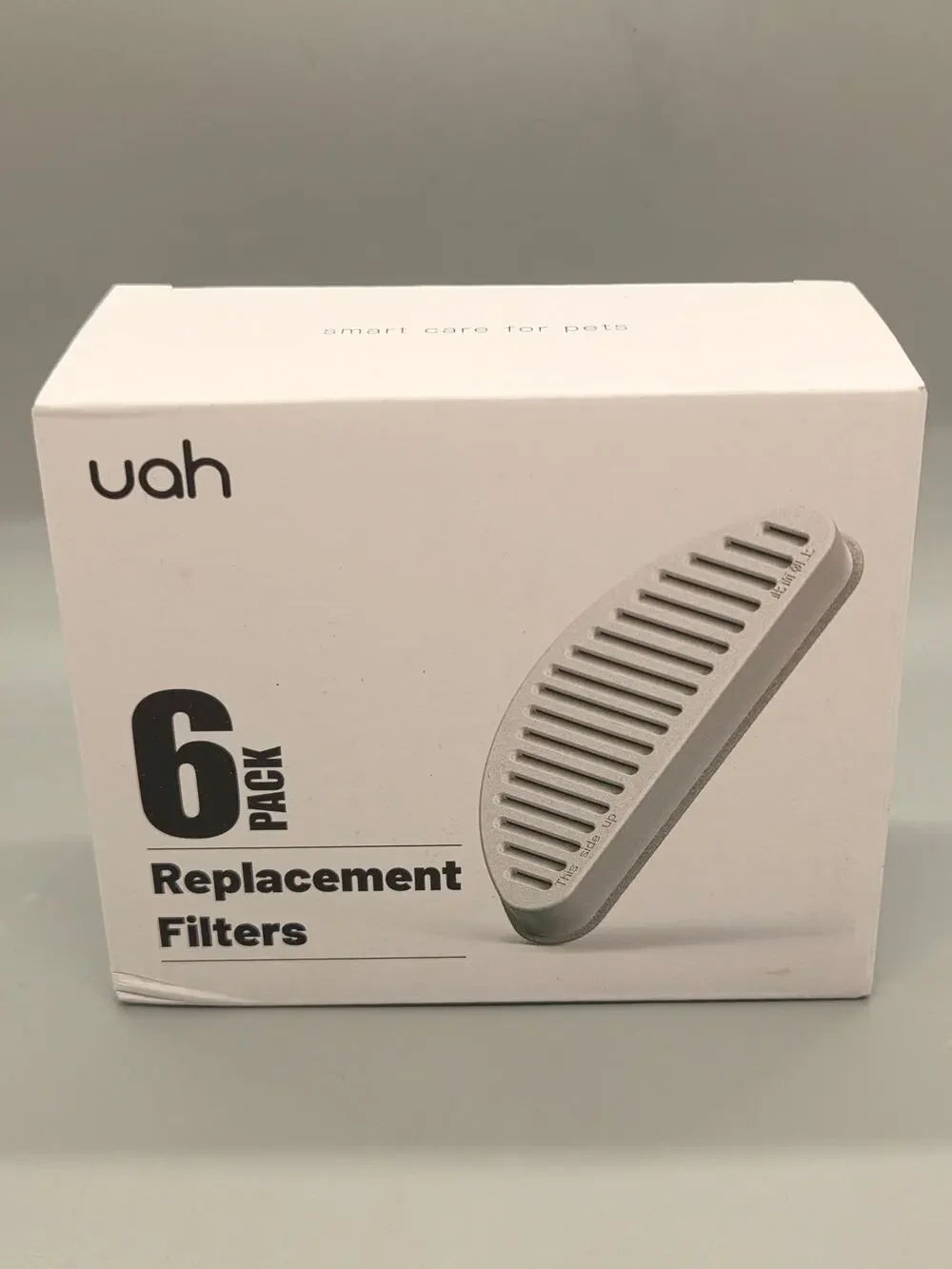 UAH 6 Pack Replacement Fountain Filters luglx02 White for Pet Water Fountain